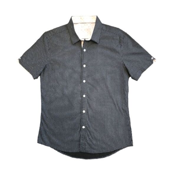 EC LEVEL TEN SHORT SLEEVE BUTTON UP SHIRT SZ.M - Picture 1 of 5